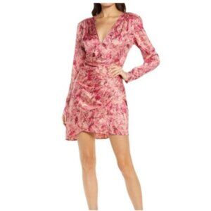 Chelsea28 Pink Satin Dress